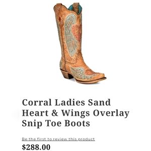 Corral Vintage Hearts and Wings Boots .